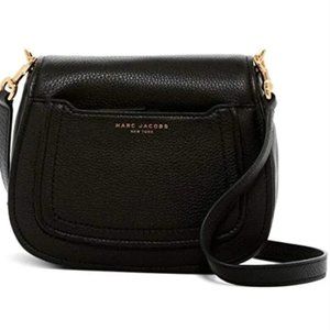 Marc Jacobs Leather Mini Empire City Leather Messenger Saddle Bag Crossbody